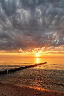 Baltic Coast Prints: Sunset at the beach of Dierhagen