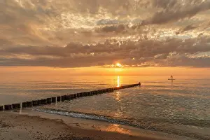 Baltic Coast Prints: Sunset at the beach of Dierhagen