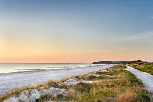 Sunset at the beach, Vitte, Hiddensee island, Mecklenburg-Western Pomerania, Germany