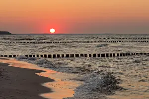 Zingst Prints: Sunset at the beach of Zingst, Fisch-Darss-Zingst Peninsula