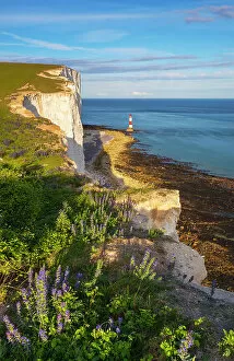 Roof Collection: Sunset at Beachy Head lighthouse, Eastbourne, Beachy Head, East Sussex, United Kingdom