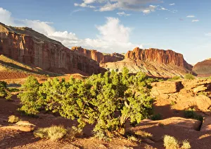 Sunset at Capitol Reef National Park, Torrey, Utah, Usa