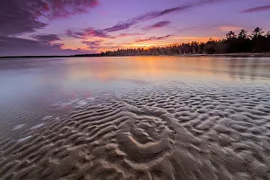 Bruce Peninsula Prints: Sunset on Dorcas Bay on Lake Huron, Tobermory, Ontario, Canada