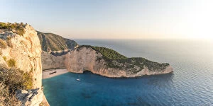Images Dated 22nd April 2016: Sunset over famous shipwreck beach. Zakynthos, Greek Islands, Greece