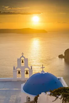 Romantic Gallery: Sunset in Firostefani, Santorini, Cyclades Islands, Greece