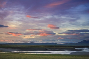 Landscpae Prints: Sunset, Floi Nature Reserve, Southwest Iceland
