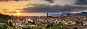 Sunset over Florence, Tuscany, Italy