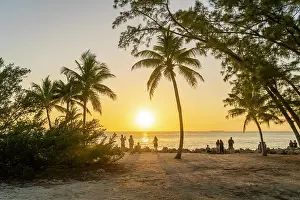 Kew West Prints: Sunset at Fort Zachary Taylor Beach