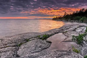 Sunset on Georgian Bay, Parry Sound, Ontario, Canada