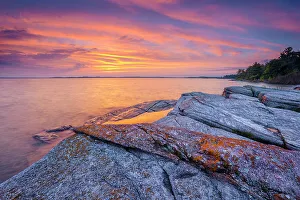 Sunset on Georgian Bay, Parry Sound, Ontario, Canada