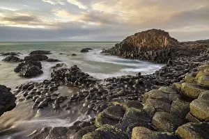 March Prints: Sunset over the Giant's Causeway on the Causeway Coast of County Antrim
