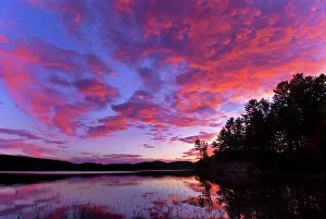 Algonquin Prints: Sunset on Grand Lake in Algonquin Provincial Park, Ontario, Canada