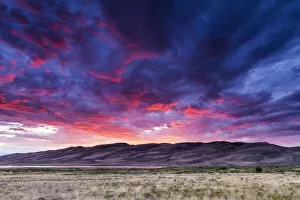 Desolate Gallery: Sunset over Great Sand Dunes National Park, Colorado, USA