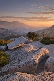 Half Dome Prints: Sunset above Half Dome, viewed from Olmsted Point, Yosemite National Park, California, USA
