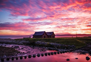 Images Dated 28th September 2015: Sunset at the Isle of Arran, Firth of Clyde, Scotland, UK