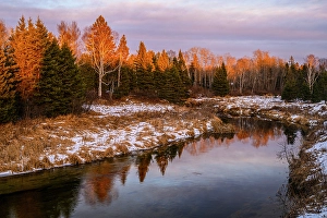 Scenes Prints: Sunset over Junction Creek, Greater Sudbury, Ontario, Canada