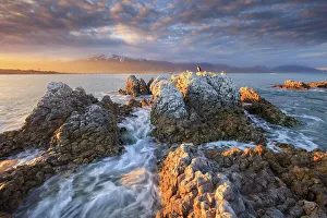 Chris Gin Prints: Sunset at Kaikoura, Canterbury, New Zealand