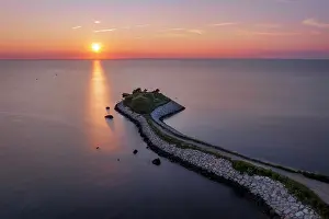 Scenic View Prints: Sunset over The Knob on Cape Cod, Falmouth, Massachusetts, USA