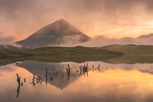 Pastoral Prints: Sunset at Lagoa do Capitao, Pico Island, Azores, Portugal