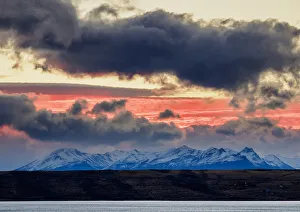 Sunset over Lake Argentino, El Calafate, Santa Cruz Province, Patagonia, Argentina