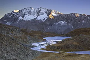 Orco Valley Prints: Sunset over Levanne mountains. Alpi Graie