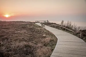 Mudflat Prints: Sunset at Morsumer Kliff, Sylt, Schleswig-Holstein, Germany