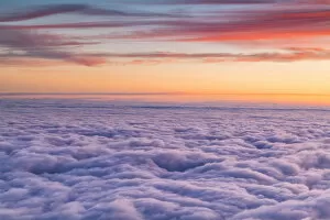 Above The Clouds Collection: Sunset from Mount Guglielmo above the Clouds, Brescia province, Lombardy district, Italy