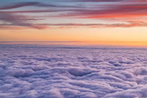 Adamello Park Gallery: Sunset from Mount Guglielmo above the Clouds, Brescia province, Lombardy district, Italy
