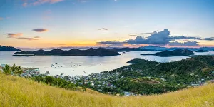 Calamianes Prints: Sunset from Mount Tapyas View Deck over the Calamian Islands, Busuanga Island, Palawan