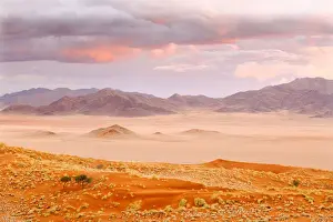 Space Prints: Sunset in the NamibRand Nature Reserve located south of Sossusvlei, Namibia, Africa