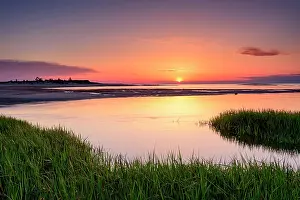 Brewster Prints: Sunset from Paines Creek on Cape Cod, Brewster, Massachusetts, USA