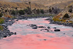 Slopes Prints: Sunset reflections in the Yellowstone River, Gardiner, Montana, USA