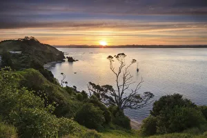 Northland Prints: Sunset at Russell, Bay of Islands, New Zealand