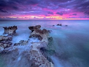 Natural Landscapes Prints: Sunset at Smith's Cove on Grand Cayman, Cayman Islands, British West Indies