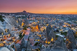 Formation Prints: Sunset view over Goreme, Cappadocia, Turkey