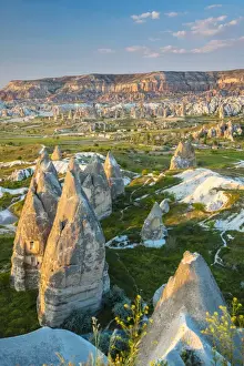 Sunset view over the Red Valley, Goreme, Cappadocia, Turkey