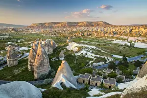 Formation Prints: Sunset view over the Red Valley, Goreme, Cappadocia, Turkey