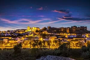 Images Dated 27th April 2012: Sunset view of Silves, Algarve, Portugal