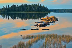 Sunset on White Lake Flin Flon, Manitoba, Canada