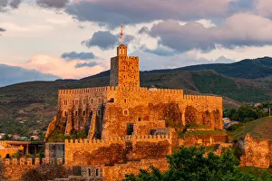 Akhaltsikhe Gallery: Sunsetscape of the medioeval Rabati castle. Akhaltsikhe, samtskhe-javakheti region