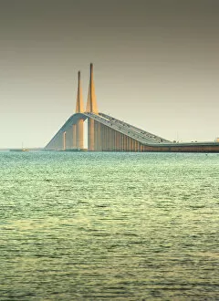 Images Dated 15th March 2019: Sunshine Skyway Bridge, Tampa Bay, Saint Petersburg, Florida