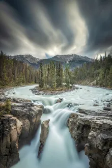 Sunwapta falls in Jasper National Park, Alberta