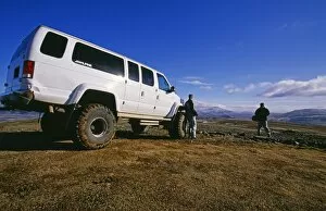 Images Dated 6th March 2009: Superjeep safari in mountains near Reykjavik