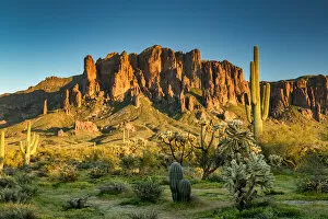Images Dated 19th August 2019: Superstition Mountains, near Phoenix, Arizona, USA