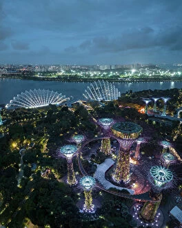 Images Dated 2nd May 2023: Supertree Grove, Gardens by the Bay, Singapore, Asia