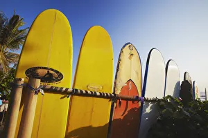 Images Dated 19th September 2011: Surfboards on Legian beach, Bali, Indonesia