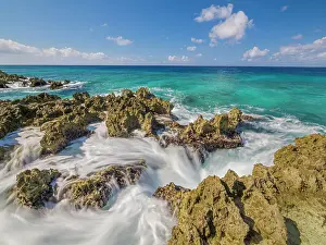 Power Prints: Surging waves on the Caribbean Sea on Grand Cayman's West End