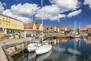 Bornholm Prints: Svaneke harbor on Bornholm, Denmark