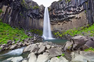 Svartifoss Waterfall, Skaftafell National Park, Iceland