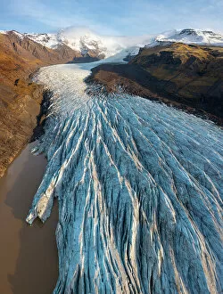 Images Dated 27th February 2023: Sv√≠nafellsjokull glacier, Hornafjorour, Austurland, Iceland